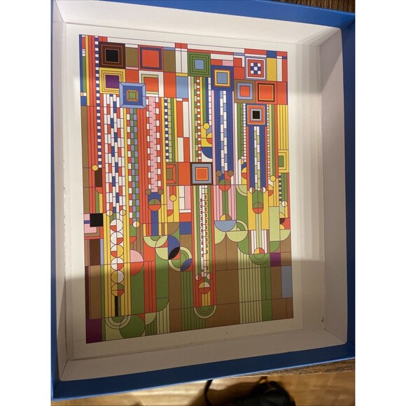 Saguaro Forms & Cactus Flowers By Frank Lloyd Wright 1000 Piece Gold Foil Puzzle - Picture 4 of 4